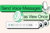 Cara Menggunakan Fitur Pesan Suara WhatsApp Sekali Lihat