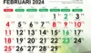 Ilustrasi Daftar Hari Libur 2024/ Kalender Hijriah Februari 2024/ Dok. Kemenag