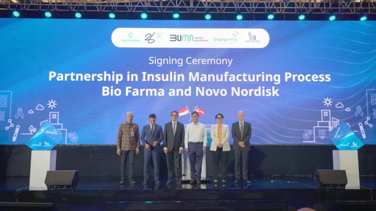 Novo Nordisk dan Bio Farma Umumkan Kemitraan dalam Proses Produksi Insulin untuk Penderita Diabetes di Indo